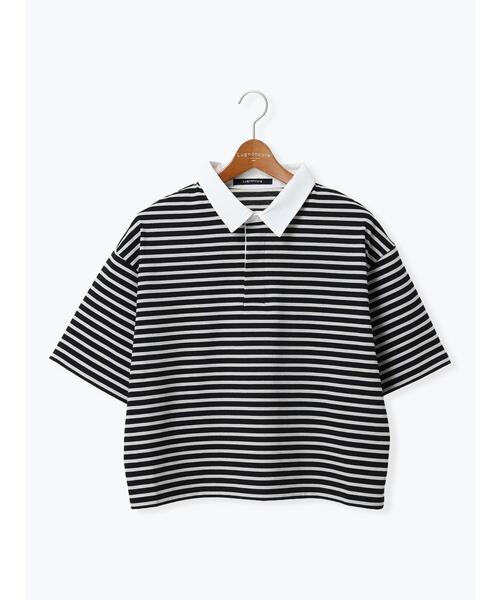 Lugnoncure(ルノンキュール)の「ボーダーラガーシャツ(その他トップス・レディース・ブラック/ベージュ/ブラウン・F)」の15枚目の写真