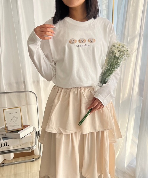 cuorequal(クオレコール)の「アニマルデザインプリントロンT/長袖Tシャツ(Tシャツ/カットソー・レディース・B/C/A・MEDIUM)」の1枚目の写真