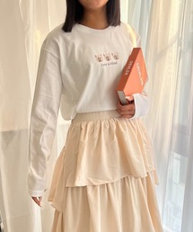 アニマルデザインプリントロンT/長袖Tシャツ