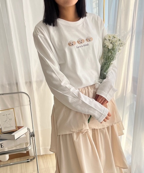 cuorequal(クオレコール)の「アニマルデザインプリントロンT/長袖Tシャツ(Tシャツ/カットソー・レディース・B/C/A・MEDIUM)」の4枚目の写真