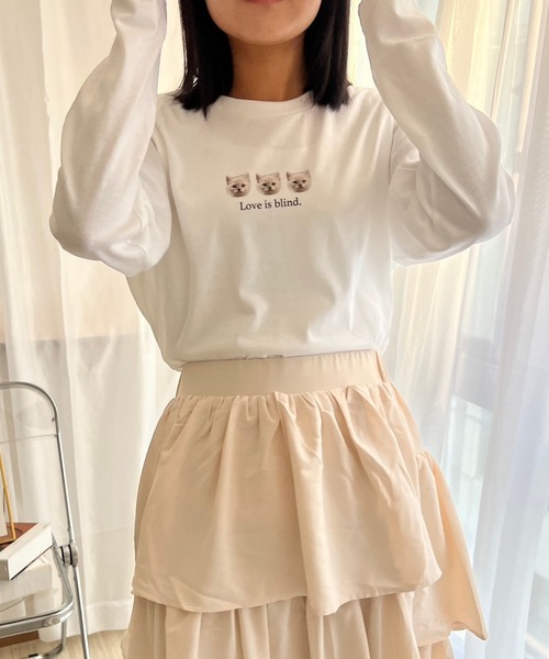 cuorequal(クオレコール)の「アニマルデザインプリントロンT/長袖Tシャツ(Tシャツ/カットソー・レディース・B/C/A・MEDIUM)」の12枚目の写真