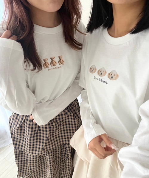 cuorequal(クオレコール)の「アニマルデザインプリントロンT/長袖Tシャツ(Tシャツ/カットソー・レディース・B/C/A・MEDIUM)」の21枚目の写真