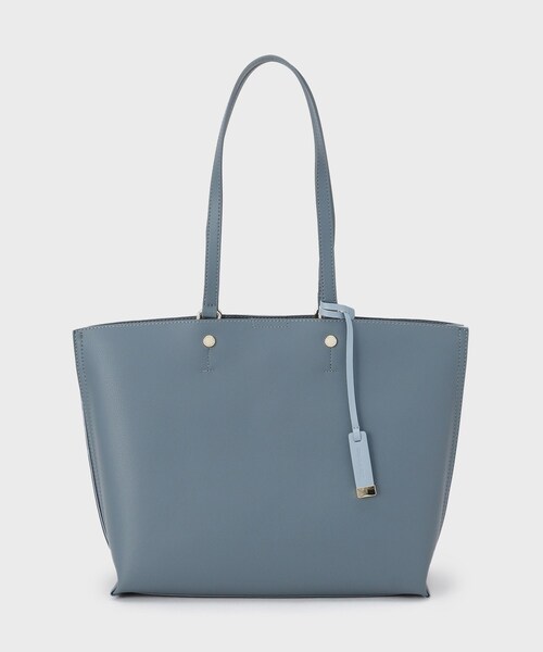 OPAQUE.CLIP（オペークドットクリップ）の「【名品／A4サイズ対応】バイカラースムーストートバッグ（トートバッグ・レディース・ベージュ系4/チャコール/ブラウン系その他5/ブラック系4/ブルー系7・00）」の19枚目の写真