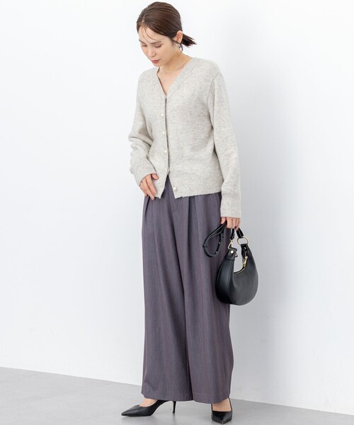 組曲(クミキョク)の「スパンコールヤーン カーディガン(カーディガン/ボレロ・レディース・ブルー系/ライラック系/ライトグレー系・F)」の11枚目の写真