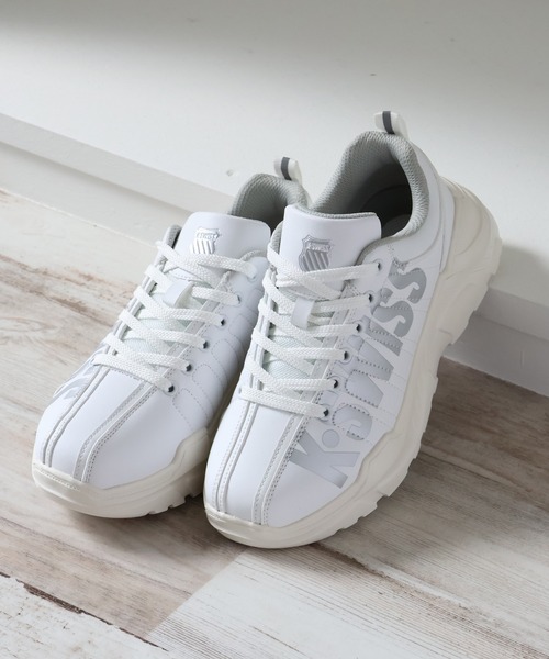 セール】【K-SWISS/ケースイス】厚底ビッグロゴスニーカー（スニーカー
