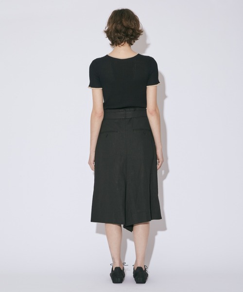 beautiful people（ビューティフルピープル）の「high gauge side-c rib pullover（ニット/セーター・レディース・イエロー×グリーン/ホワイト×ブラック/グリーン×オレンジ・38/36）」の15枚目の写真