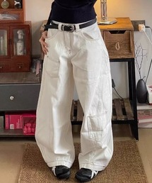 GEMEDA（ジェメダ）の「ワイドカーゴデニムパンツ（デニムパンツ）」