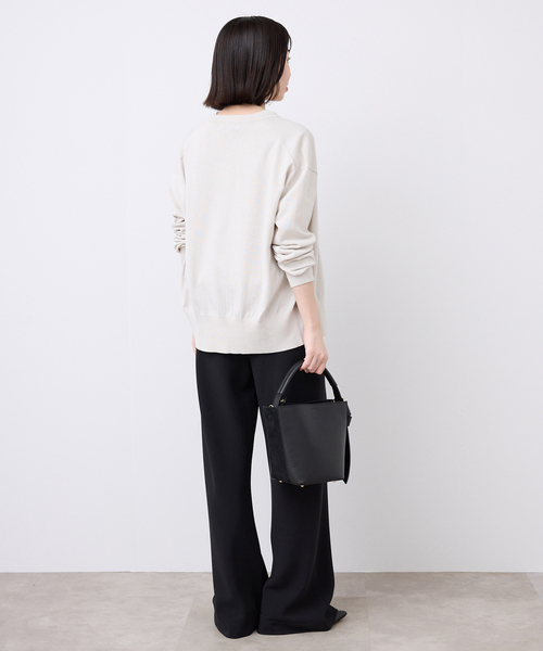 SLOBE IENA(スローブイエナ)の「《WEBのみ4サイズ展開/WEB限定カラー有り》DOUBLECLOTHパンツ(その他パンツ・レディース・ブラック/ブラウン/アイボリー・40/38/36/34)」の12枚目の写真