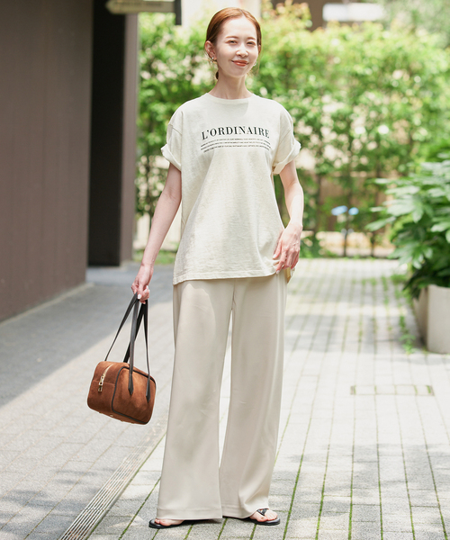 SLOBE IENA(スローブイエナ)の「《WEBのみ4サイズ展開/WEB限定カラー有り》DOUBLECLOTHパンツ(その他パンツ・レディース・ブラック/ブラウン/アイボリー・40/38/36/34)」の13枚目の写真