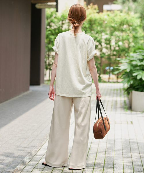 SLOBE IENA(スローブイエナ)の「《WEBのみ4サイズ展開/WEB限定カラー有り》DOUBLECLOTHパンツ(その他パンツ・レディース・ブラック/ブラウン/アイボリー・40/38/36/34)」の14枚目の写真