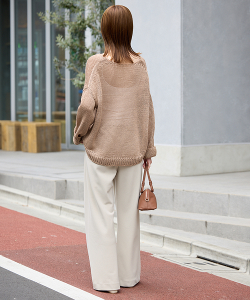 SLOBE IENA(スローブイエナ)の「《WEBのみ4サイズ展開/WEB限定カラー有り》DOUBLECLOTHパンツ(その他パンツ・レディース・ブラック/ブラウン/アイボリー・40/38/36/34)」の16枚目の写真