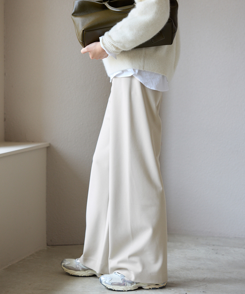 WEBのみ4サイズ展開/WEB限定カラー有り》DOUBLECLOTHパンツ