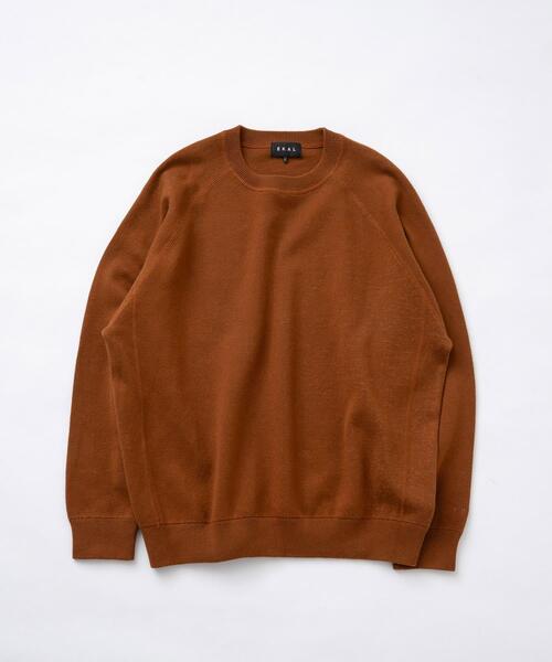 EKAL（エカル）の「ドライニットプルオーバー（ニット/セーター・メンズ・ベージュ系その他/ブラウン/ネイビー・MEDIUM/LARGE）」の2枚目の写真