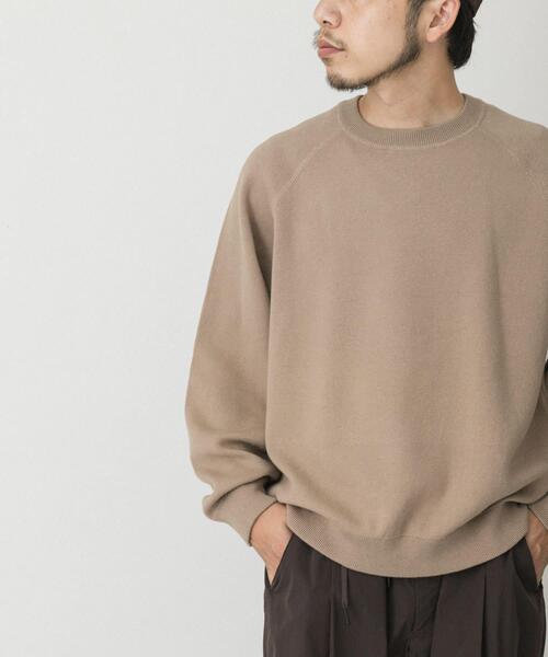 EKAL（エカル）の「ドライニットプルオーバー（ニット/セーター・メンズ・ベージュ系その他/ブラウン/ネイビー・MEDIUM/LARGE）」の5枚目の写真