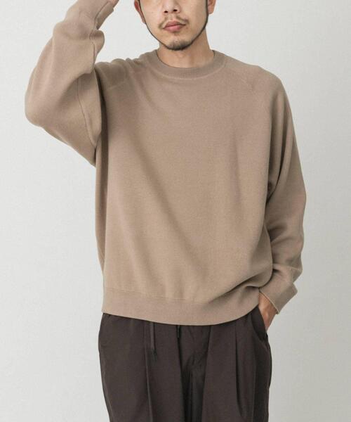 EKAL（エカル）の「ドライニットプルオーバー（ニット/セーター・メンズ・ベージュ系その他/ブラウン/ネイビー・MEDIUM/LARGE）」の6枚目の写真