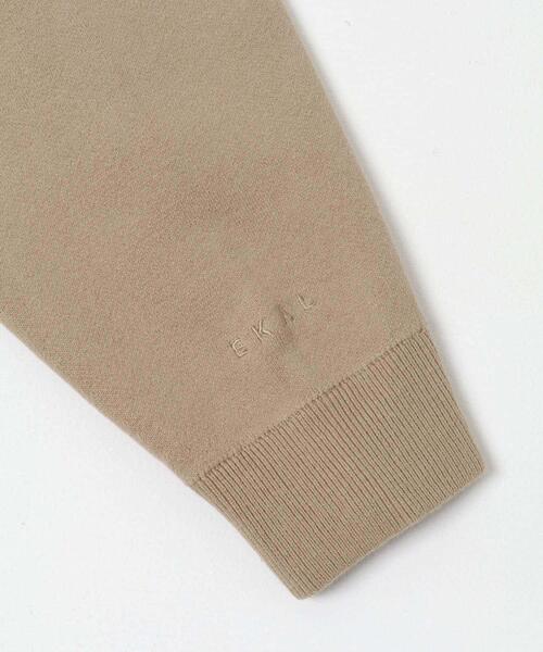 EKAL（エカル）の「ドライニットプルオーバー（ニット/セーター・メンズ・ベージュ系その他/ブラウン/ネイビー・MEDIUM/LARGE）」の11枚目の写真