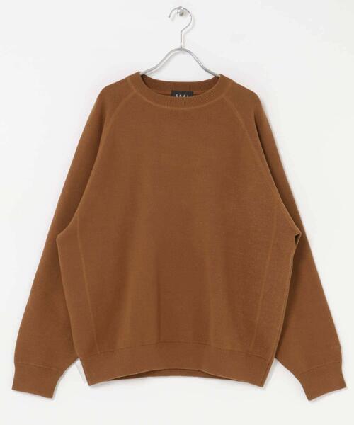 EKAL(エカル)の「ドライニットプルオーバー(ニット/セーター・メンズ・ベージュ系その他/ブラウン/ネイビー・MEDIUM/LARGE)」の13枚目の写真
