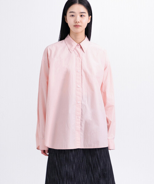 Bshop（ビショップ）の「eunoia | バックプリーツシャツ WOMEN（シャツ/ブラウス・レディース・ピンク・ONE）」の2枚目の写真