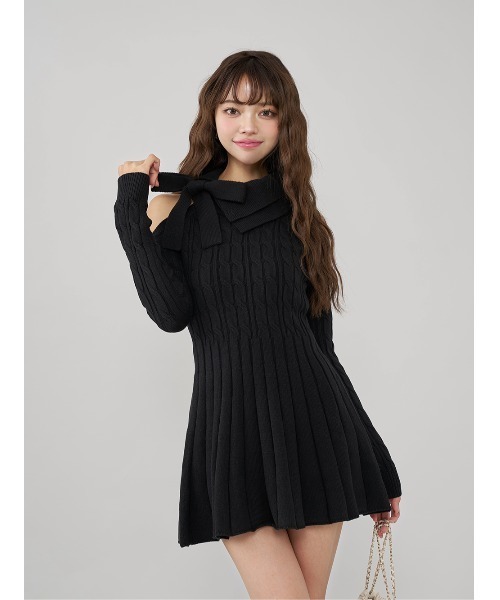 darich アメスリフレアニットミニワンピース アメスリフレアニットミニワンピース（ワンピース）｜Darich