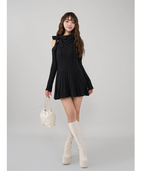 Darich 新品未使用　アメスリフレアニットミニワンピース アメスリフレアニットミニワンピース（ワンピース）｜Darich