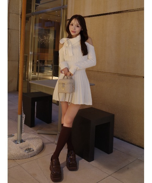 アメスリフレアニットミニワンピース（ワンピース）｜Darich