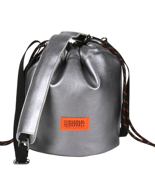 セール】【UNIVERSAL OVERALL】ECO レザー巾着 ショルダーバッグ