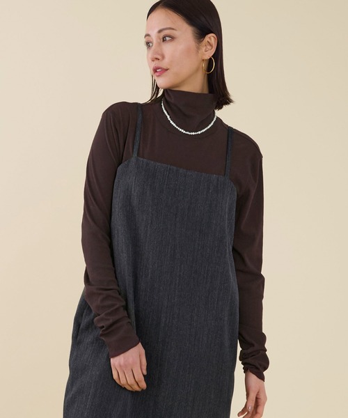 marmors(マルモア)の「【marmors】powder dry tereko turtle neck pullover(Tシャツ/カットソー・レディース・アイボリー/ブルーグレー/ピンク/ブラウン・36)」の4枚目の写真