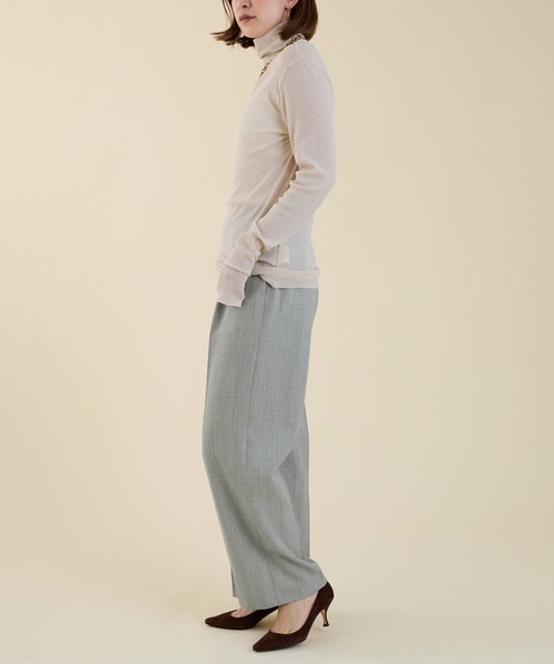 marmors(マルモア)の「【marmors】powder dry tereko turtle neck pullover(Tシャツ/カットソー・レディース・アイボリー/ブルーグレー/ピンク/ブラウン・36)」の14枚目の写真