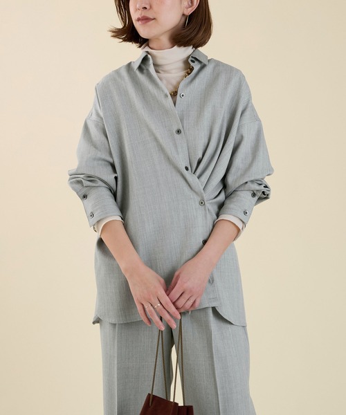 marmors(マルモア)の「【marmors】powder dry tereko turtle neck pullover(Tシャツ/カットソー・レディース・アイボリー/ブルーグレー/ピンク/ブラウン・36)」の17枚目の写真