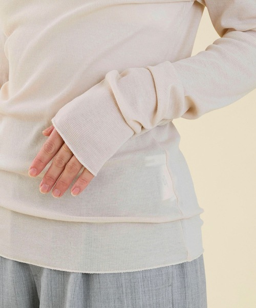 marmors(マルモア)の「【marmors】powder dry tereko turtle neck pullover(Tシャツ/カットソー・レディース・アイボリー/ブルーグレー/ピンク/ブラウン・36)」の11枚目の写真