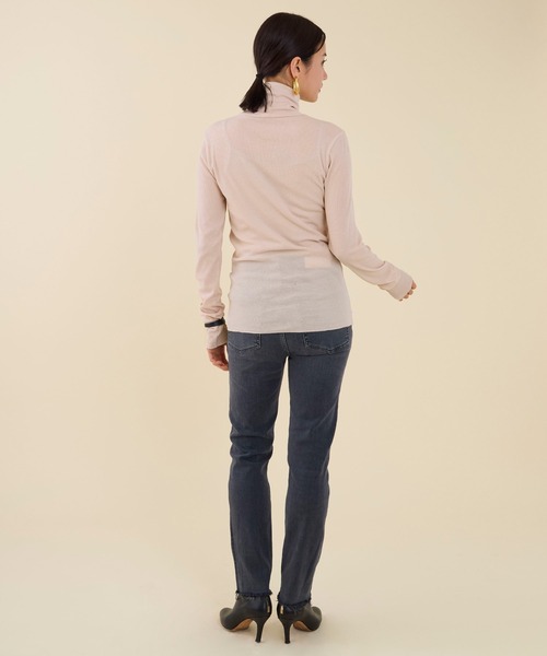 marmors(マルモア)の「【marmors】powder dry tereko turtle neck pullover(Tシャツ/カットソー・レディース・アイボリー/ブルーグレー/ピンク/ブラウン・36)」の20枚目の写真