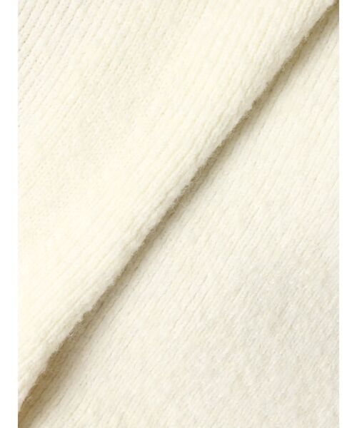 CALNAMUR（カルナムール）の「クロスデザインニットミニワンピース（ワンピース・レディース・ライトグレー/オフホワイト/ベージュ・FREE）」の4枚目の写真