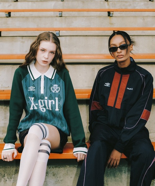 X-girl x UMBRO TRACK JACKET（ブルゾン）｜UMBRO（アンブロ）の