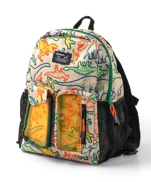 BREEZE(ブリーズ)の「恐竜総柄窓付きリュック(バックパック/リュック・キッズ・ベージュ/ブラック・FREE)」の13枚目の写真