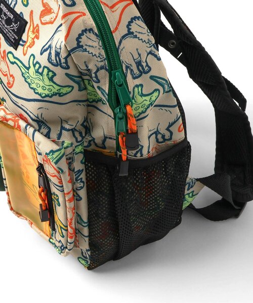 BREEZE(ブリーズ)の「恐竜総柄窓付きリュック(バックパック/リュック・キッズ・ベージュ/ブラック・FREE)」の6枚目の写真
