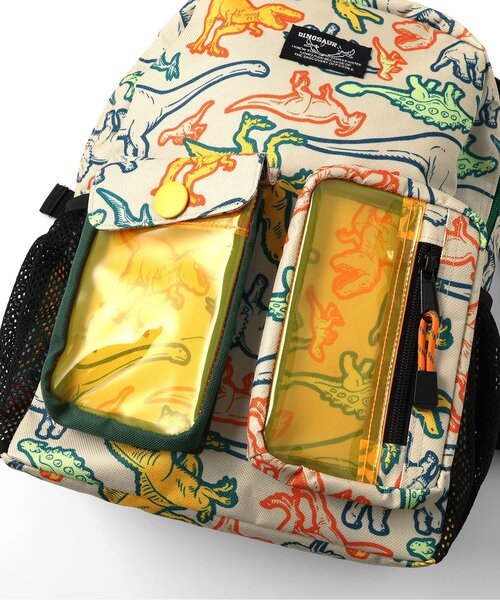 BREEZE(ブリーズ)の「恐竜総柄窓付きリュック(バックパック/リュック・キッズ・ベージュ/ブラック・FREE)」の22枚目の写真