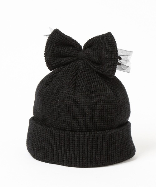 LOWRYS FARM（ローリーズファーム）の「チュールリボンワッチ　587935（ニットキャップ/ビーニー・キッズ・レッド/ブラック/オフホワイト/グレー・FREE）」の17枚目の写真