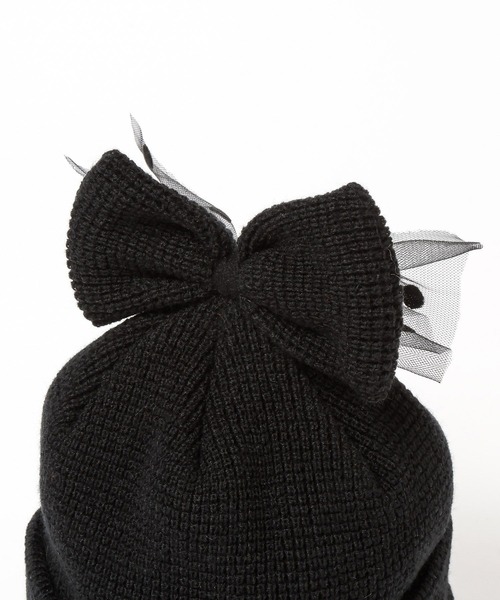 LOWRYS FARM（ローリーズファーム）の「チュールリボンワッチ　587935（ニットキャップ/ビーニー・キッズ・レッド/ブラック/オフホワイト/グレー・FREE）」の21枚目の写真