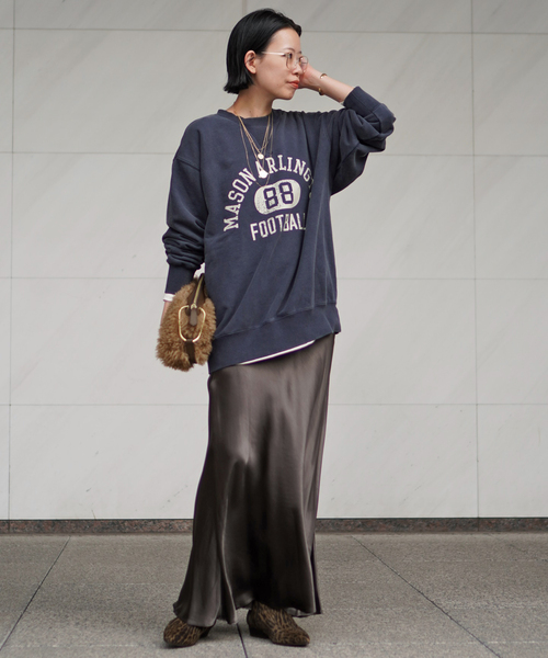 AP STUDIO（エーピーストゥディオ）の「クラシックサテンフレアスカート（スカート・レディース・ブラック/チョコ・36/38/40）」の16枚目の写真