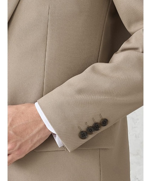 Perfect Suit FActory（パーフェクトスーツファクトリー）の「《WASH set up》WEB限定セットアップスーツ【utilityモデル】無地　ベージュ（セットアップ・メンズ・ベージュ・S/M/L/LL）」の9枚目の写真