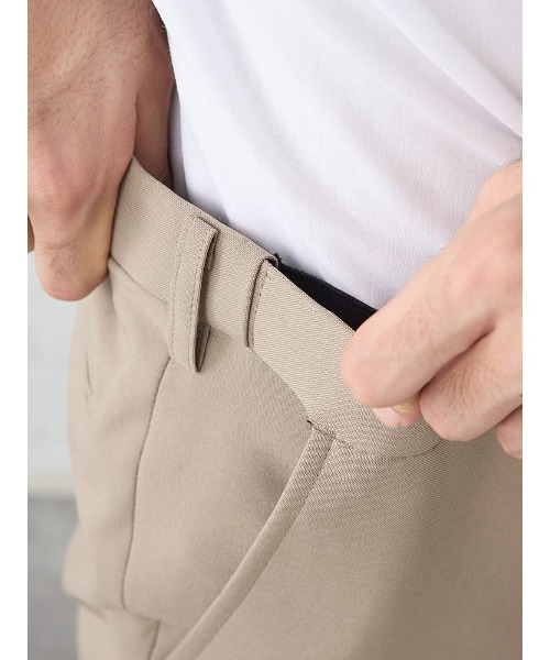 Perfect Suit FActory（パーフェクトスーツファクトリー）の「《WASH set up》WEB限定セットアップスーツ【utilityモデル】無地　ベージュ（セットアップ・メンズ・ベージュ・S/M/L/LL）」の7枚目の写真
