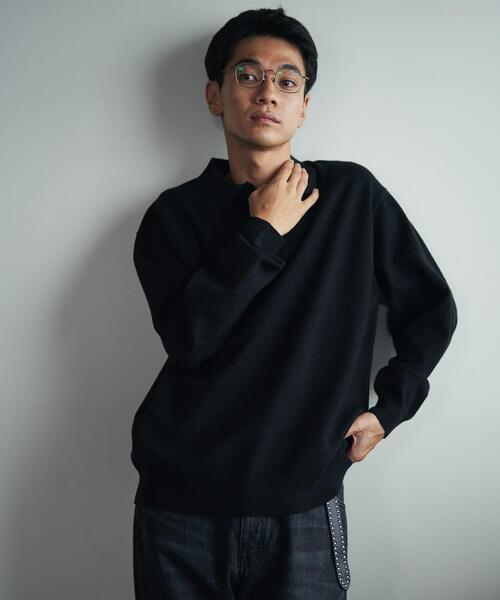 URBAN RESEARCH DOORS（アーバンリサーチドアーズ）の「『XLサイズ/WEB限定/仁村紗和さん着用』『UR TECH 200日ニット』 ポロシャツ（ポロシャツ・メンズ・ブラック/ライトグレー/ブラウン/グリーン系その他・MEDIUM/LARGE/X-LARGE）」の6枚目の写真