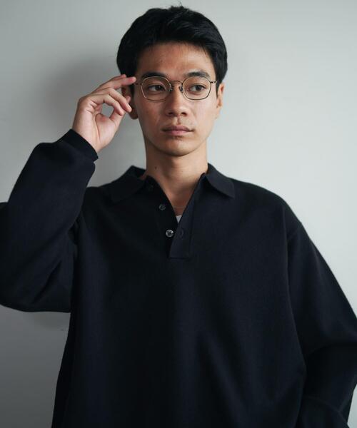 URBAN RESEARCH DOORS（アーバンリサーチドアーズ）の「『XLサイズ/WEB限定/仁村紗和さん着用』『UR TECH 200日ニット』 ポロシャツ（ポロシャツ・メンズ・ブラック/ライトグレー/ブラウン/グリーン系その他・MEDIUM/LARGE/X-LARGE）」の8枚目の写真