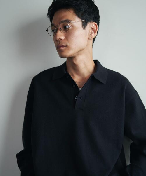 URBAN RESEARCH DOORS（アーバンリサーチドアーズ）の「『XLサイズ/WEB限定/仁村紗和さん着用』『UR TECH 200日ニット』 ポロシャツ（ポロシャツ・メンズ・ブラック/ライトグレー/ブラウン/グリーン系その他・MEDIUM/LARGE/X-LARGE）」の10枚目の写真