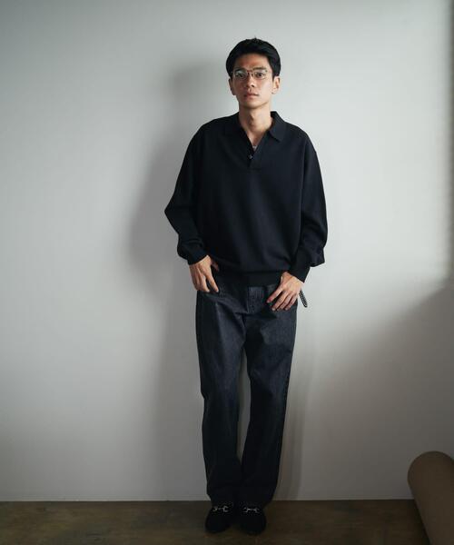 URBAN RESEARCH DOORS（アーバンリサーチドアーズ）の「『XLサイズ/WEB限定/仁村紗和さん着用』『UR TECH 200日ニット』 ポロシャツ（ポロシャツ・メンズ・ブラック/ライトグレー/ブラウン/グリーン系その他・MEDIUM/LARGE/X-LARGE）」の11枚目の写真