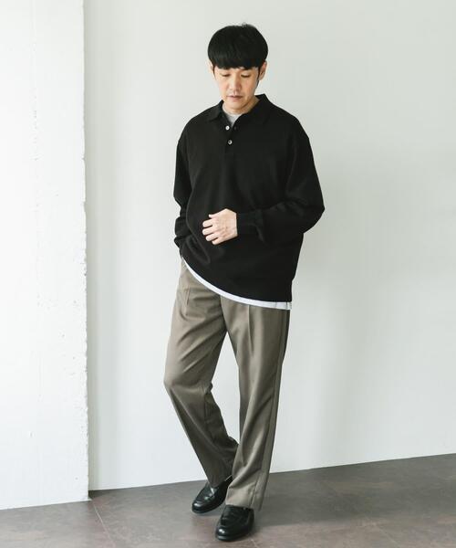 URBAN RESEARCH DOORS（アーバンリサーチドアーズ）の「『XLサイズ/WEB限定/仁村紗和さん着用』『UR TECH 200日ニット』 ポロシャツ（ポロシャツ・メンズ・ブラック/ライトグレー/ブラウン/グリーン系その他・MEDIUM/LARGE/X-LARGE）」の18枚目の写真