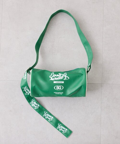 SOUNDSGOOOOD(サウンズグッド)の「【SOUNDS GOOOOD】エナメルロールボストンBAG(ボストンバッグ・レディース・ブラック/グリーン・ONE SIZE)」の8枚目の写真