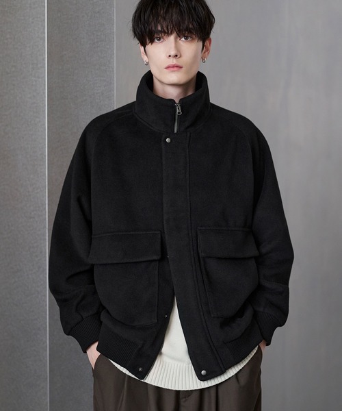 古着 ETRE79 短丈 ウールジャケット ブルゾン 無骨なデザイン 黒 L 古着 90s Levi's 70507 デカタグ 先染め ブラック デニム トラッカー