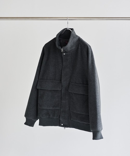 セール】ウール混メルトンダービーブルゾン（ブルゾン）｜ETELIO