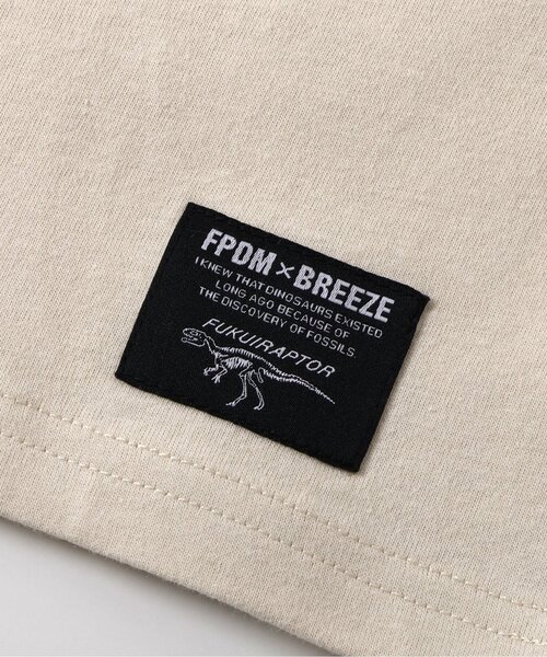 BREEZE（ブリーズ）の「【リンク】福井県立恐竜博物館コラボ ナンバーロンT(大人)（Tシャツ/カットソー・メンズ・オフホワイト/ブラック・LARGE/MEDIUM/SMALL）」の8枚目の写真